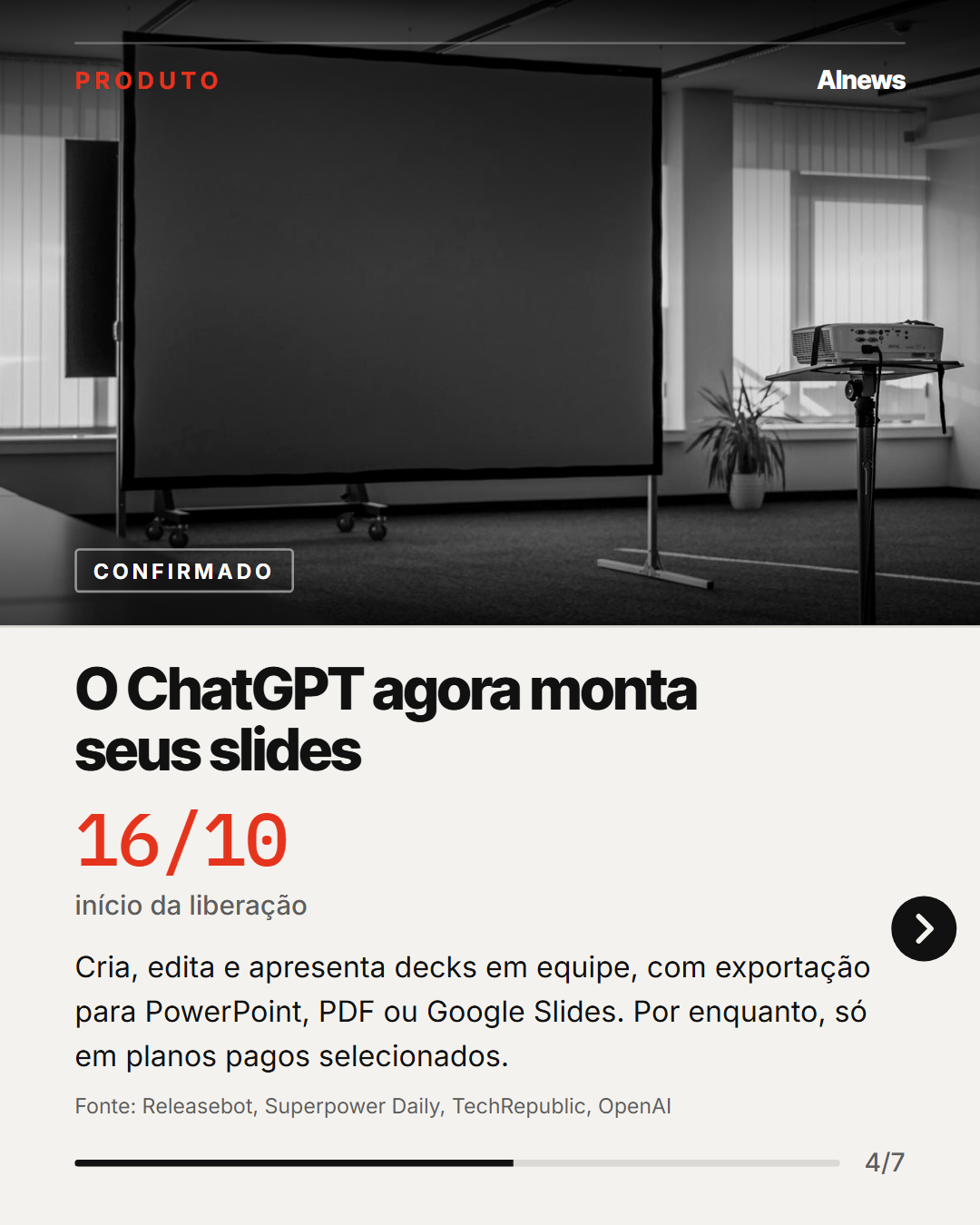 Slide 4 de 7 do carrossel